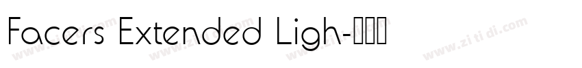 Facers Extended Ligh字体转换